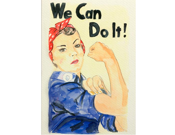 Dibujo Nieva en los Robles