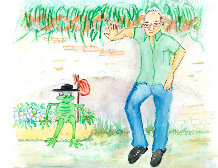 Ilustración Nieva en los Robles